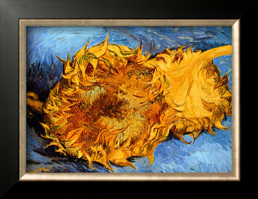 TWO CUT SUNFLOWERS, C.1887 - Van Gogh Painting On Canvas